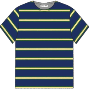Parke Cotton Denim Stripe Tee