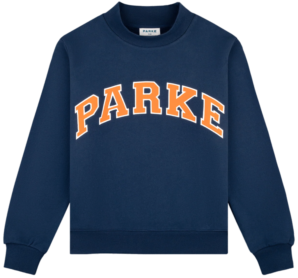 Parke Back to School Varsity Denim Sweatshirt
