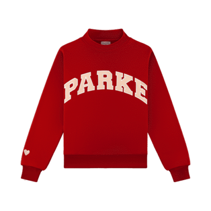 Valentine's Varsity Mockneck Crimoson Red